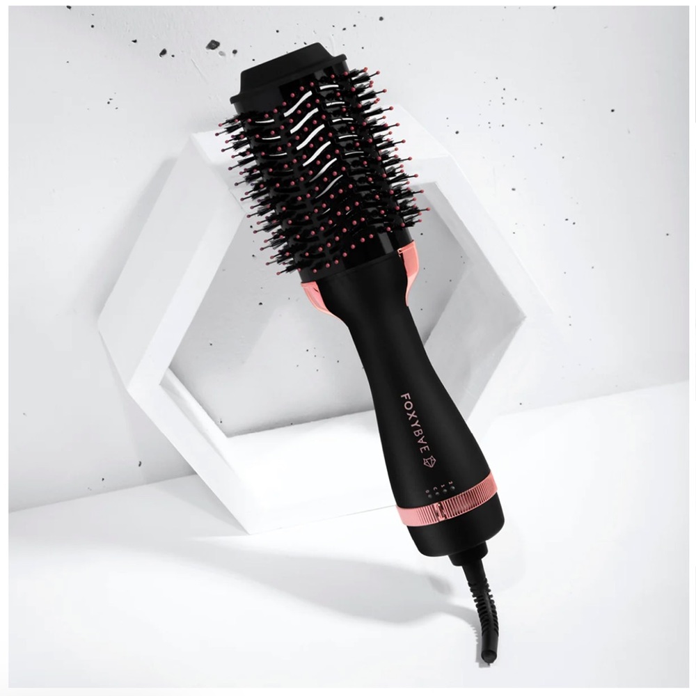 FoxyBae™ Rose Gold Blowout Dryer Brush Pro NEW